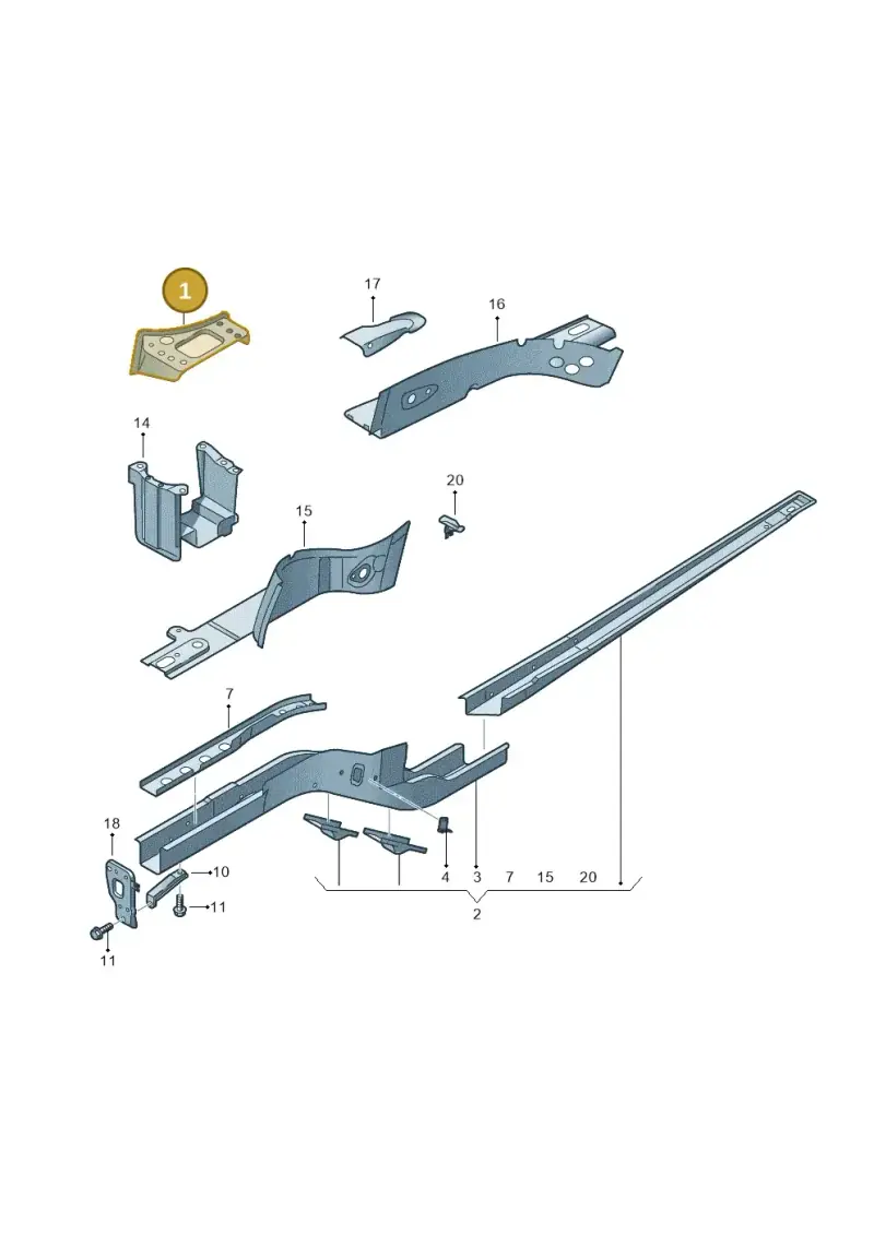 1K0802068 — Skoda Superb (2013-2015) diagram 634803000, position 1