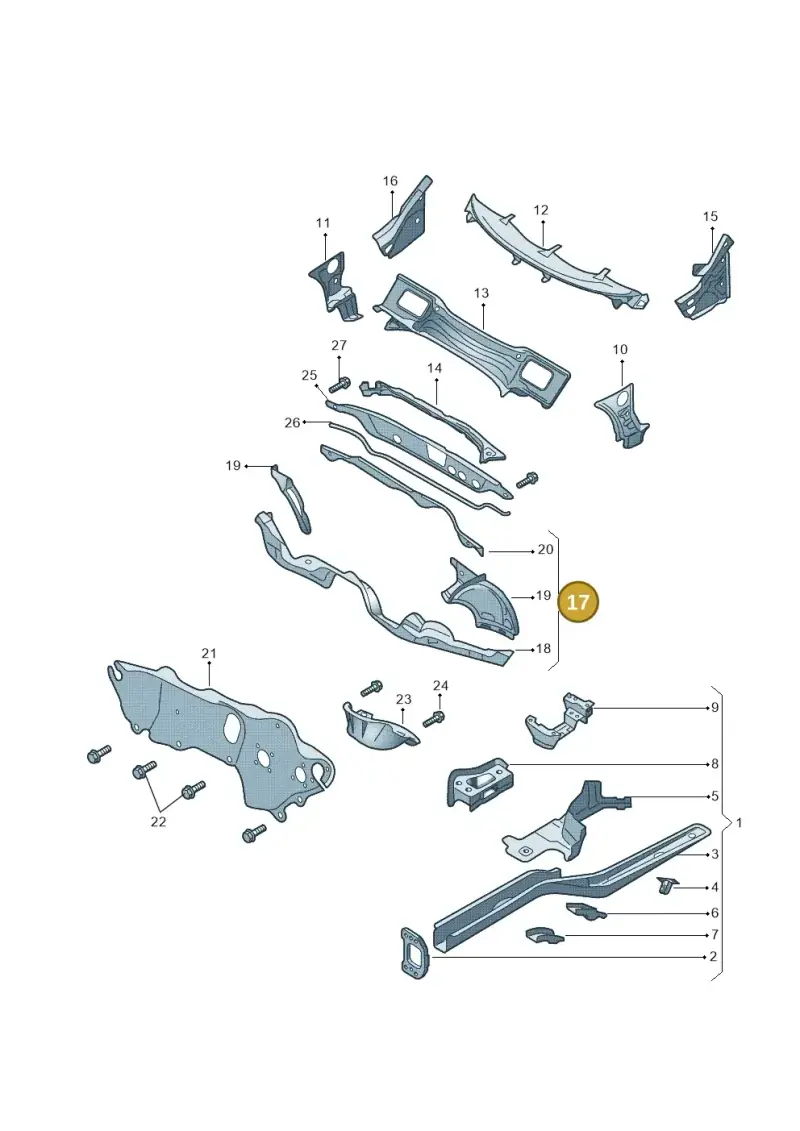 1K0802165A — Skoda Yeti (2013-2017) diagram 666803000, position 17