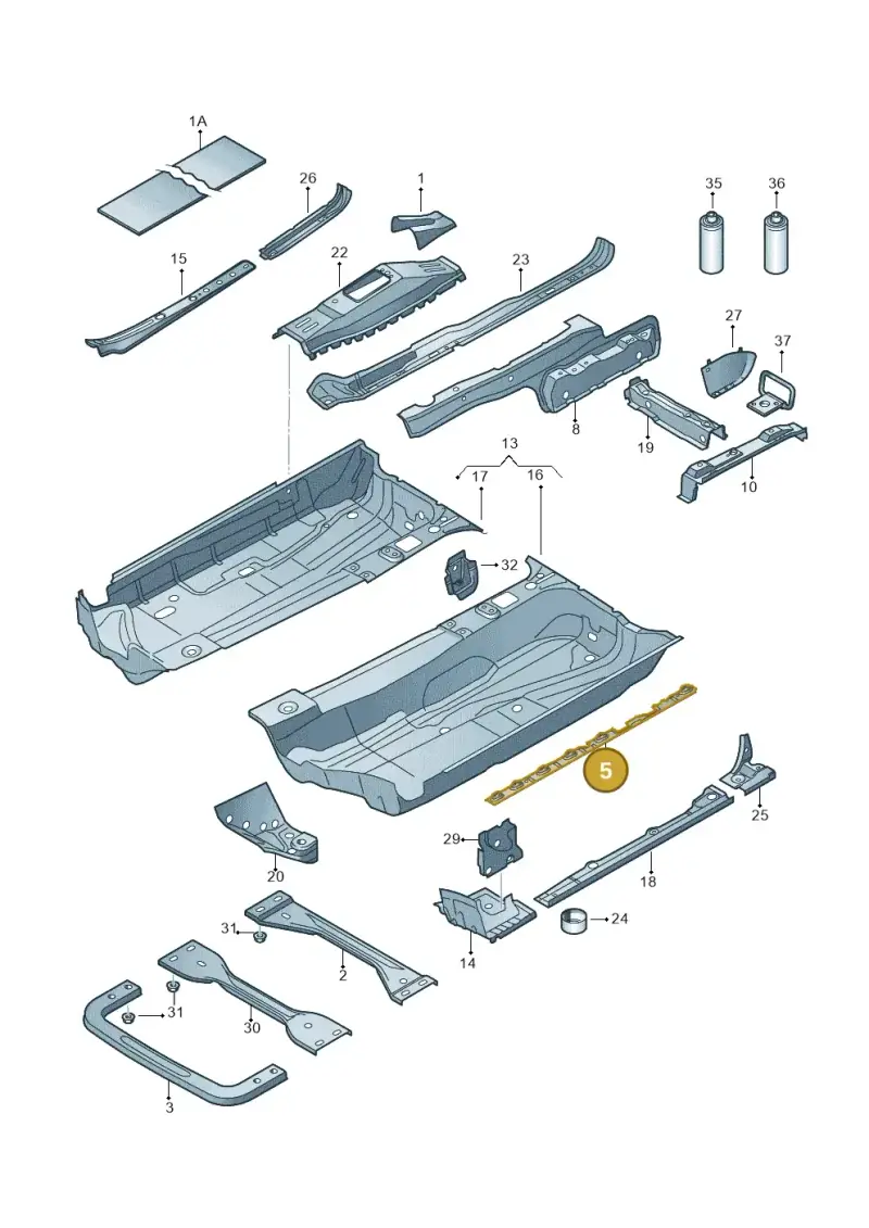 1K0802307B — Skoda Yeti (2013-2017) diagram 409803100, position 5