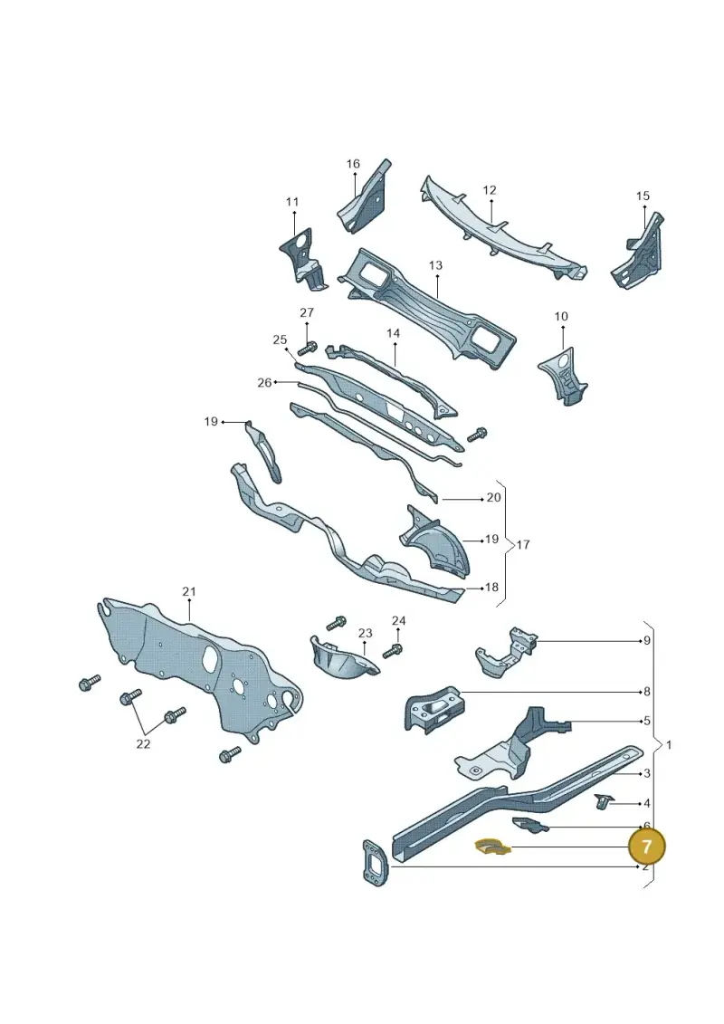 1K0803128 — Skoda Yeti (2013-2017) diagram 666803000, position 7