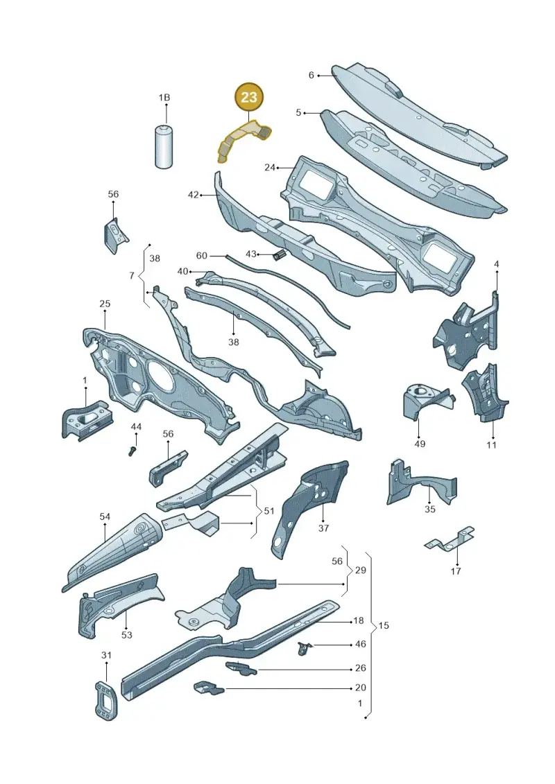 1K0803178 — Skoda OCTAVIA           "CN."07> (2007-) diagram 617803000, position 23