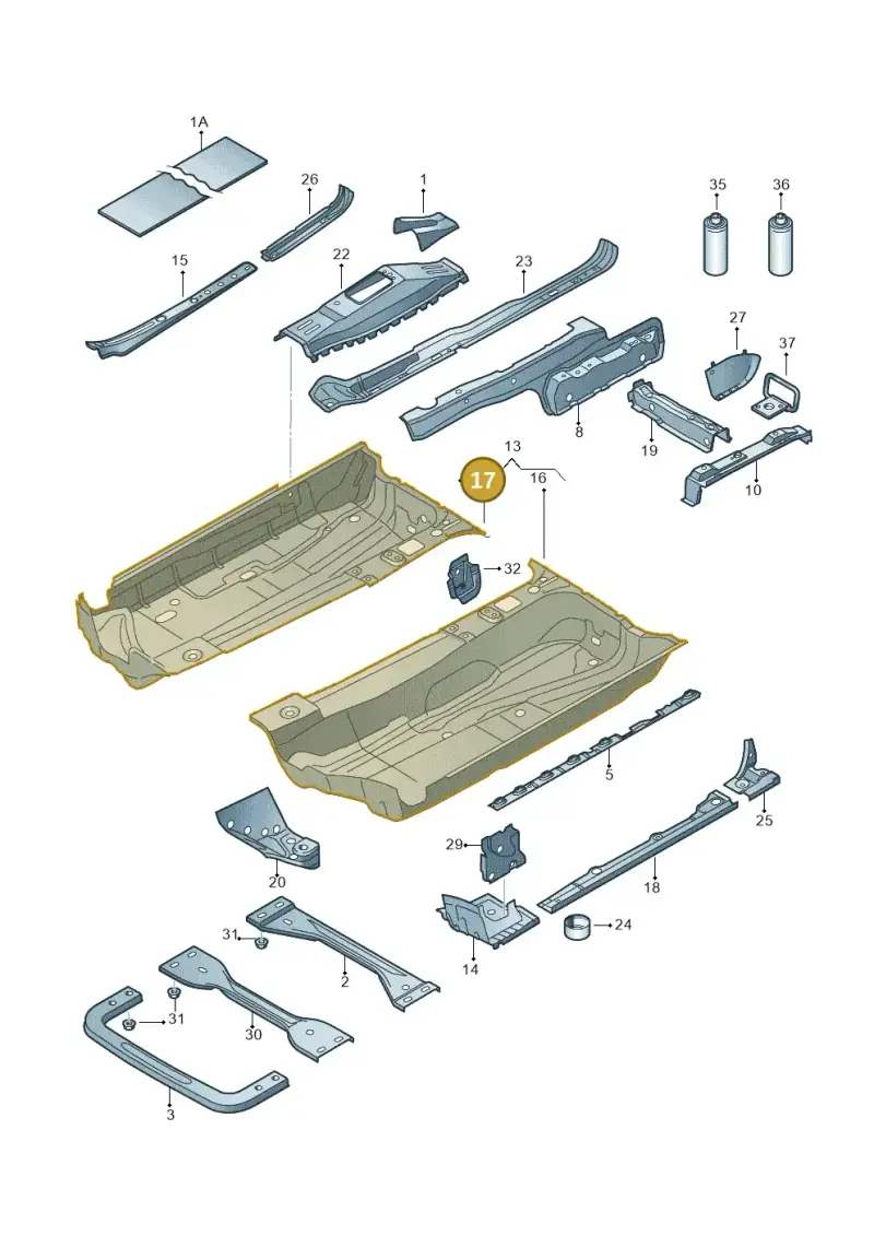 1K0803206 — Skoda Yeti (2013-2017) diagram 409803100, position 17
