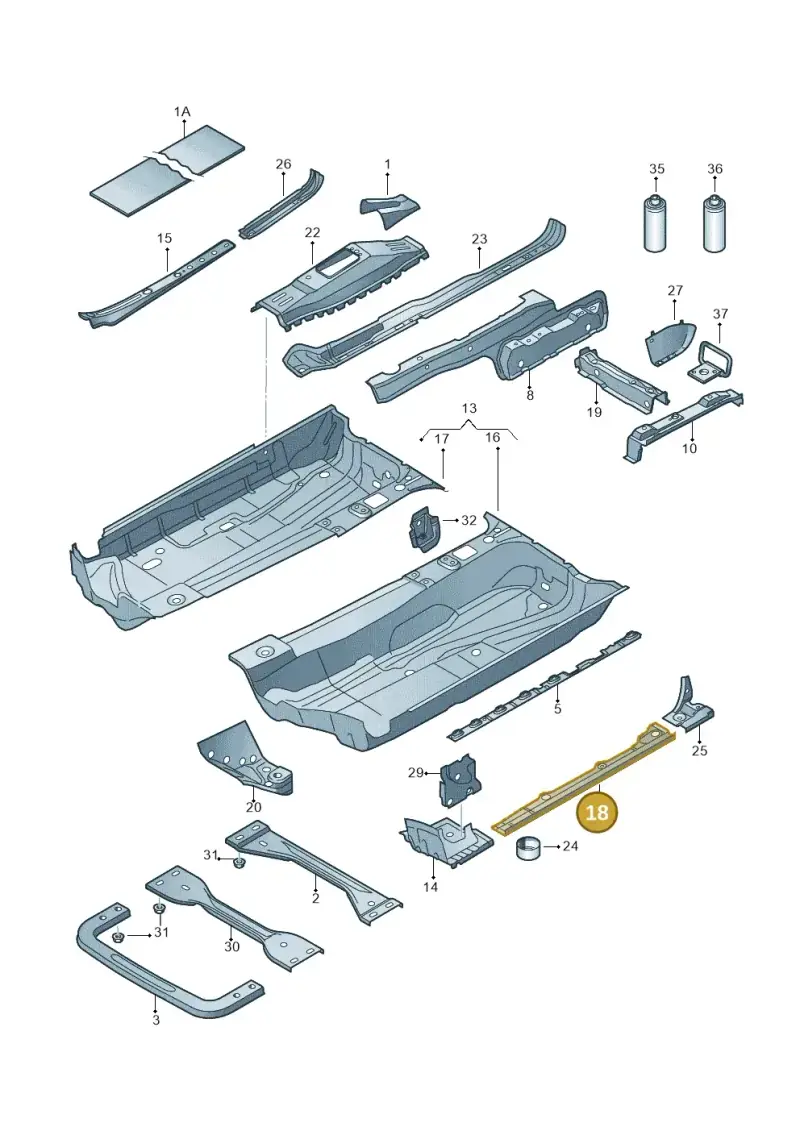 1K0803225A — Skoda Yeti (2013-2017) diagram 409803100, position 18