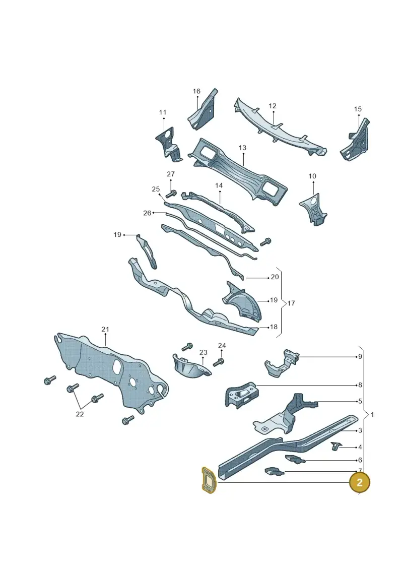 1K0804181B — Skoda Yeti (2013-2017) diagram 666803000, position 2