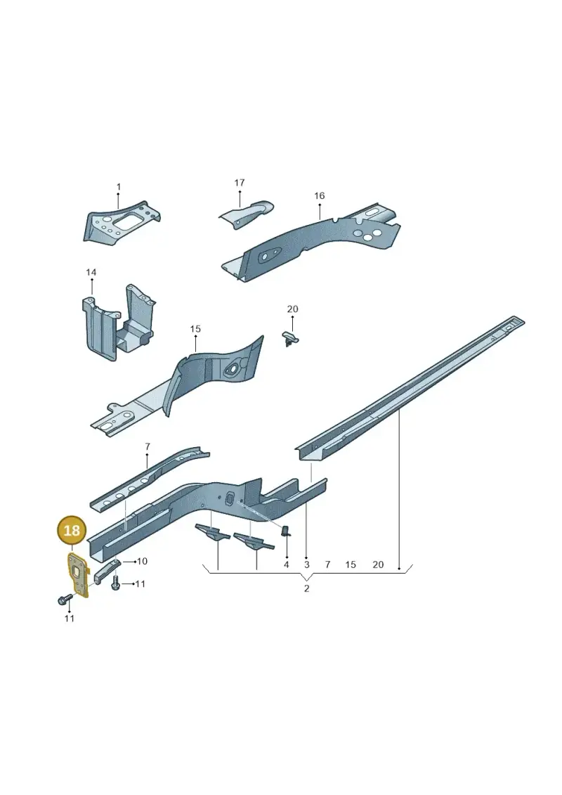 1K0804182B — Skoda Superb (2013-2015) diagram 634803000, position 18