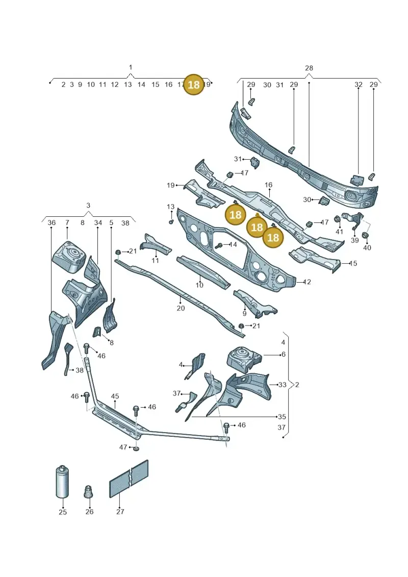 1K0805517B — Skoda Enyaq (2020-) diagram 11a803005, position 18