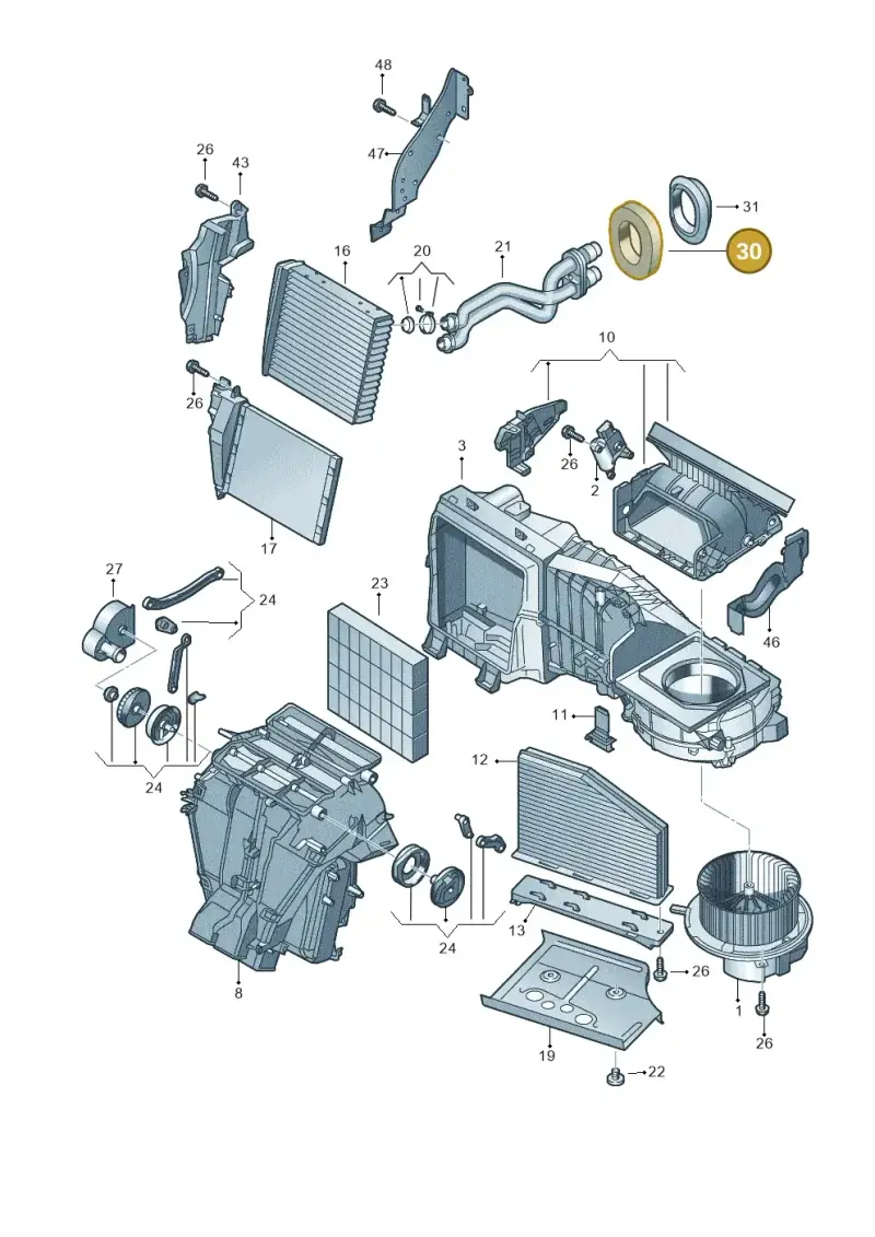 1K0819037 — Skoda Yeti (2013-2017) diagram 409819200, position 30