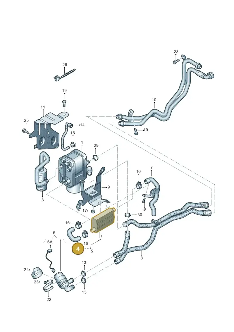 1K0819178C — Skoda Yeti (2013-2017) diagram 634819700, position 4