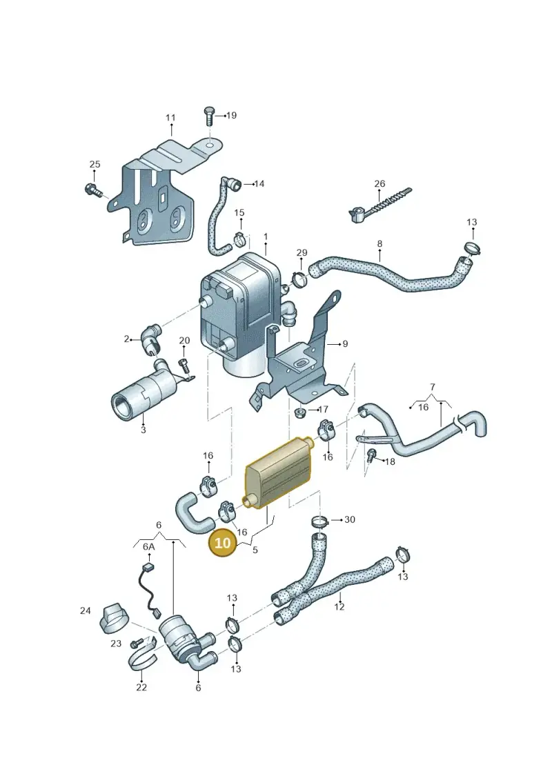 1K0819178 — Skoda Superb (2013-2015) diagram 649819700, position 10