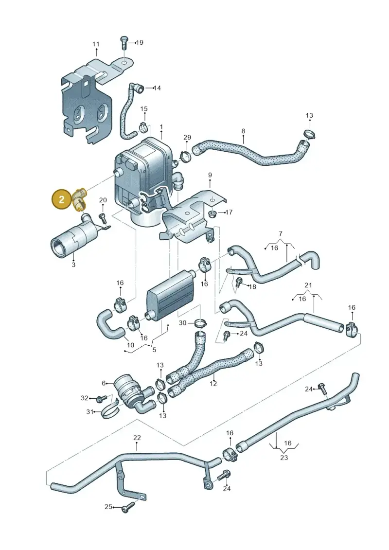 1K0819547 — Skoda Yeti (2009-2013) diagram 409819700, position 2