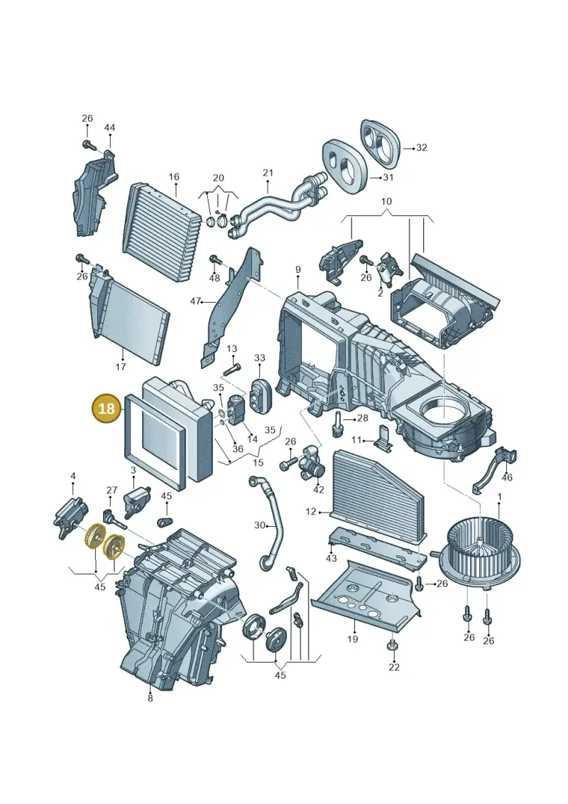 1K0820080 — Skoda Yeti (2013-2017) diagram 649820110, position 18