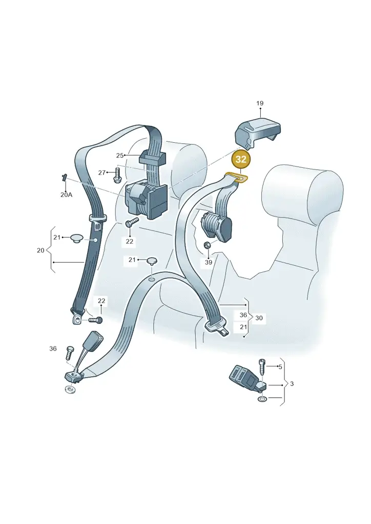 1K0857781B4K1 — Skoda Superb (2013-2015) diagram 768857700, position 32