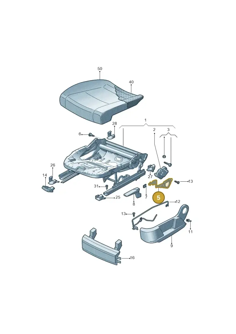 1K0881092B — Skoda OCTAVIA           "CN."07> (2007-) diagram 617881010, position 5