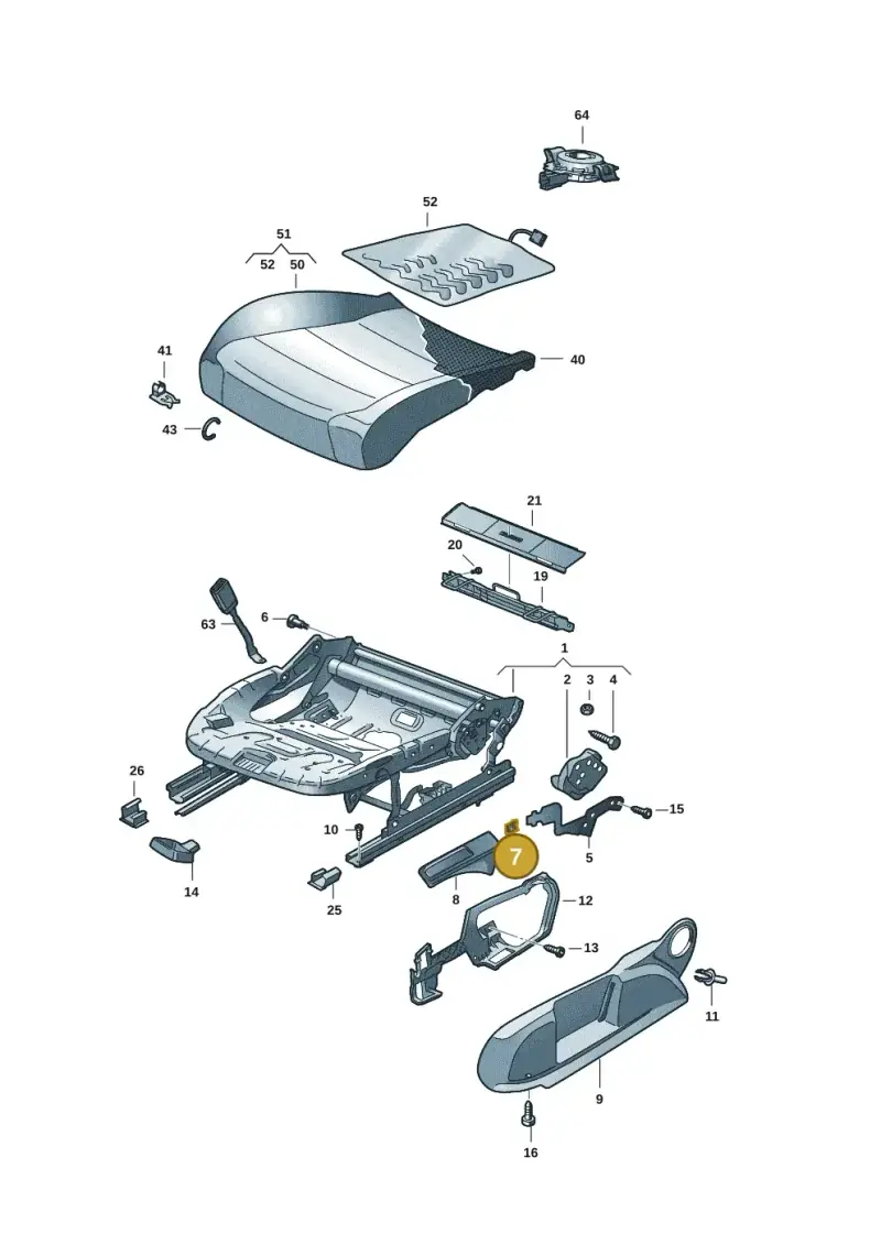 1K0881449 — Skoda Enyaq (2020-) diagram 10a881000, position 7