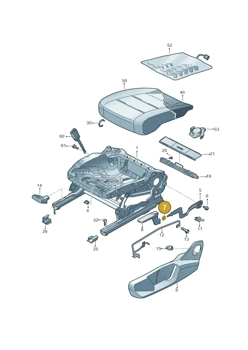 1K0881449 — Skoda Fabia (2021-) diagram 6vn881001, position 7