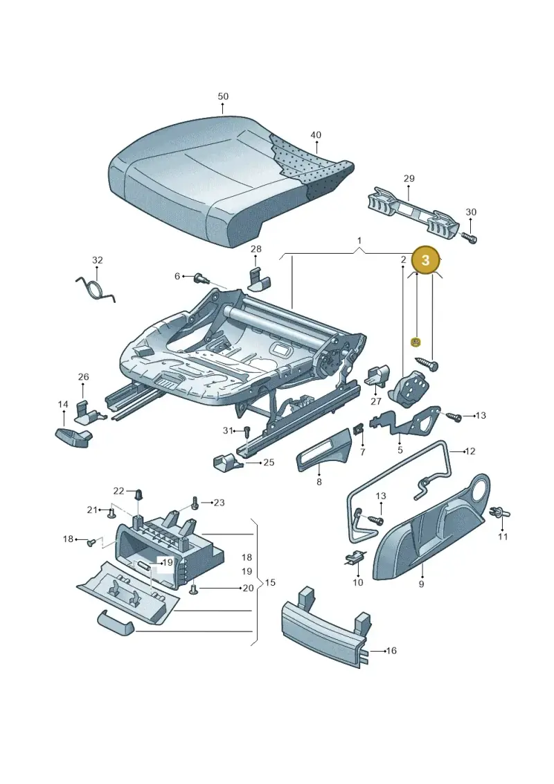 1K0898053 — Skoda Octavia ambiente (2008-2013) diagram 419881010, position 3