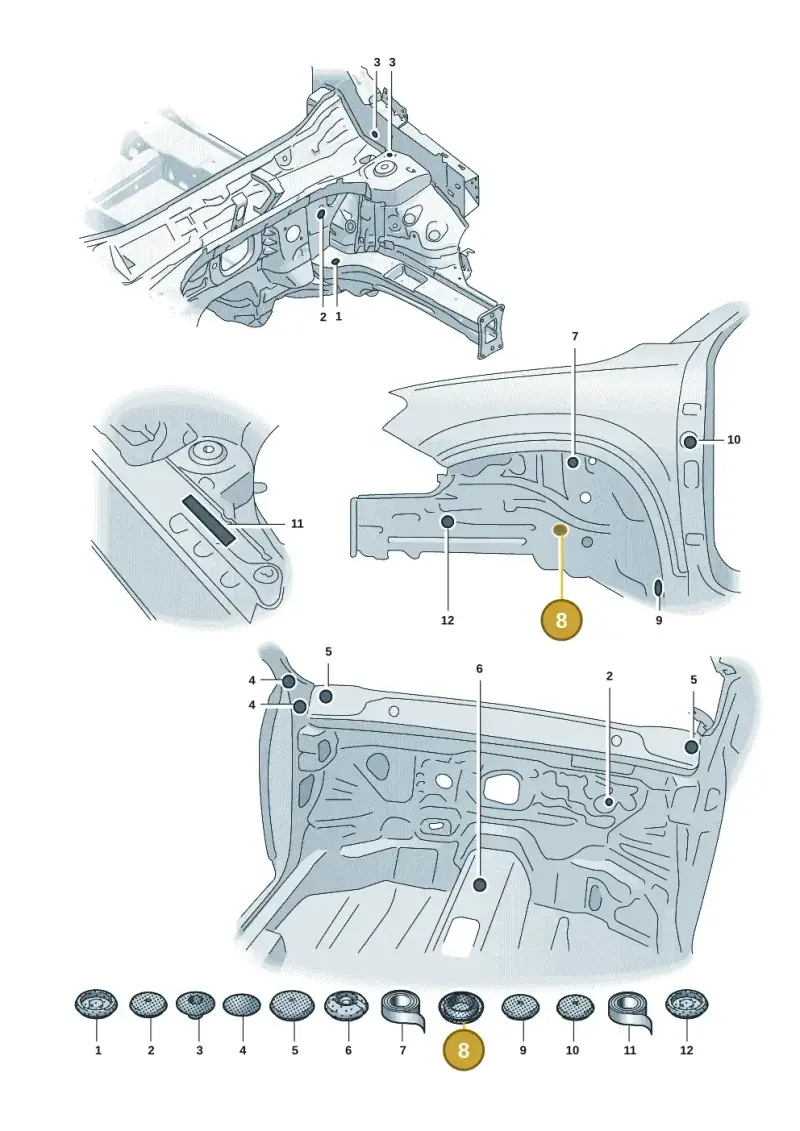 1K0899184 — Skoda Kodiaq (2024-) diagram 57h803500, position 8