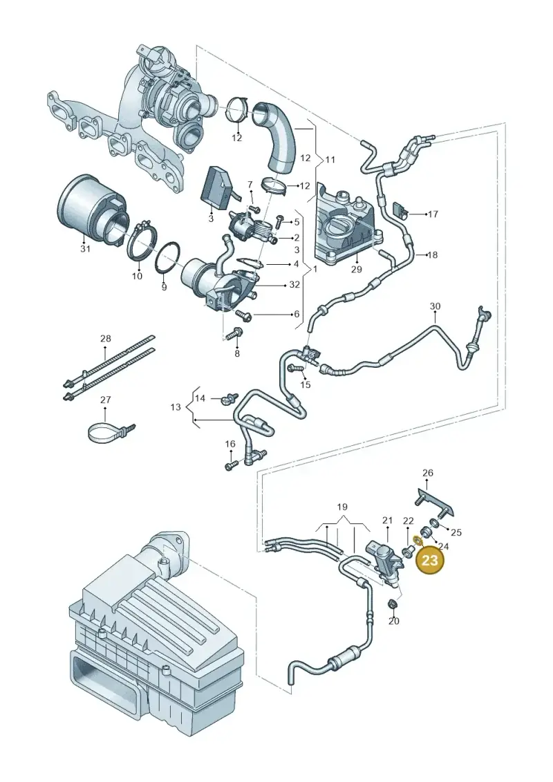 1K0906139 — Skoda Kamiq (2019-) diagram 434131040, position 23