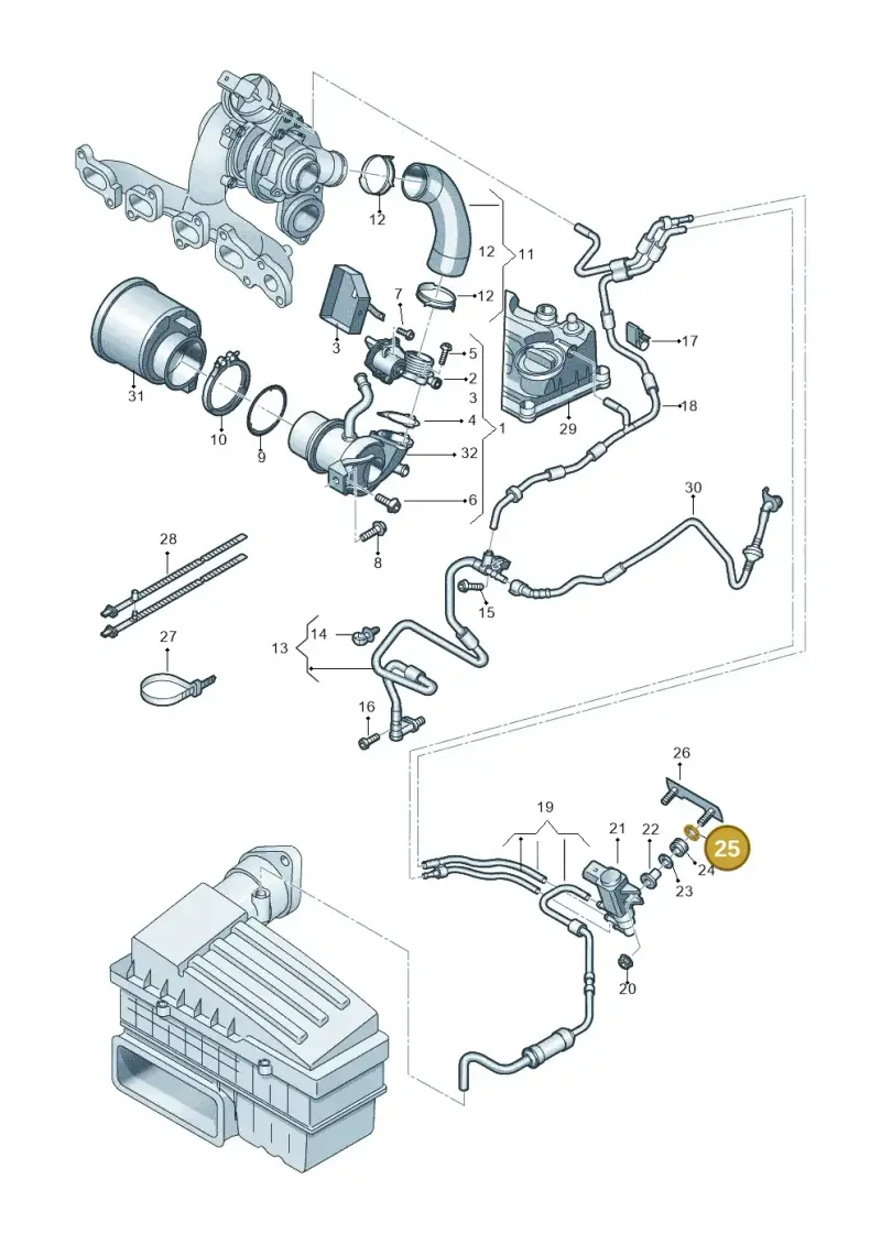 1K0906139A — Skoda Kamiq (2019-) diagram 434131040, position 25