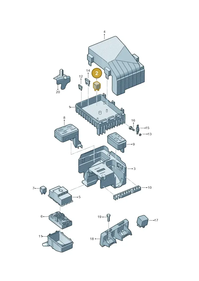 1K0906381 — Skoda OCTAVIA/COMBI/4X4      04> (2004-) diagram 419937200, position 2