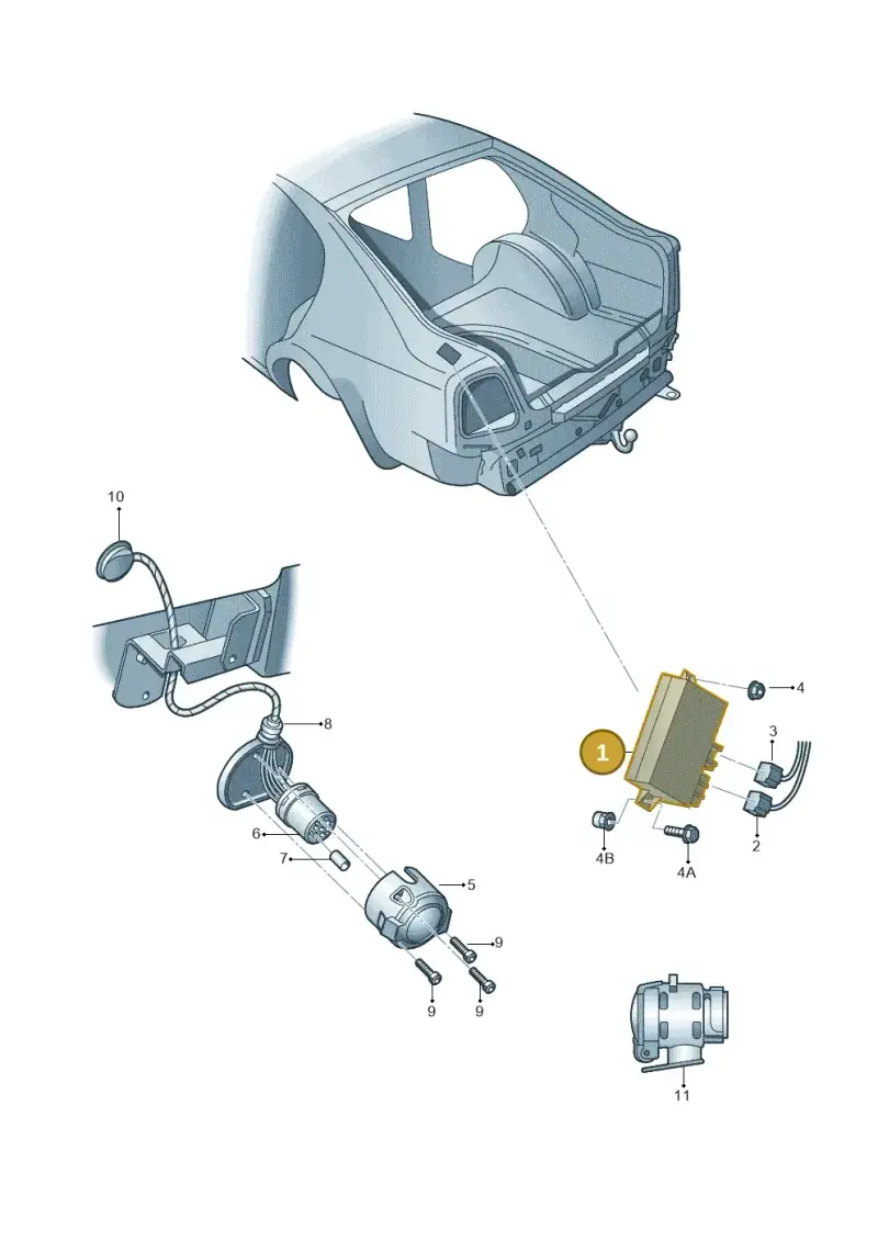 1K0907383F — Skoda Rapid (2012-2022) diagram 419945550, position 1