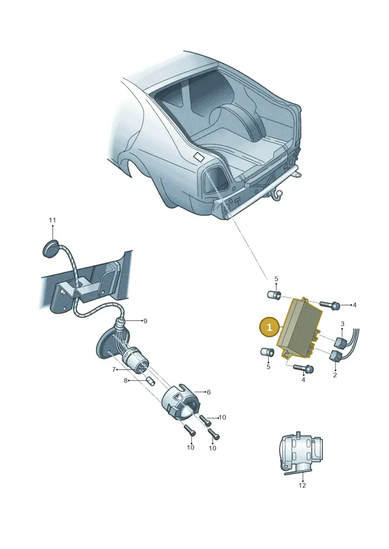 1K0907383F — Skoda Superb (2013-2015) diagram 632945550, position 1