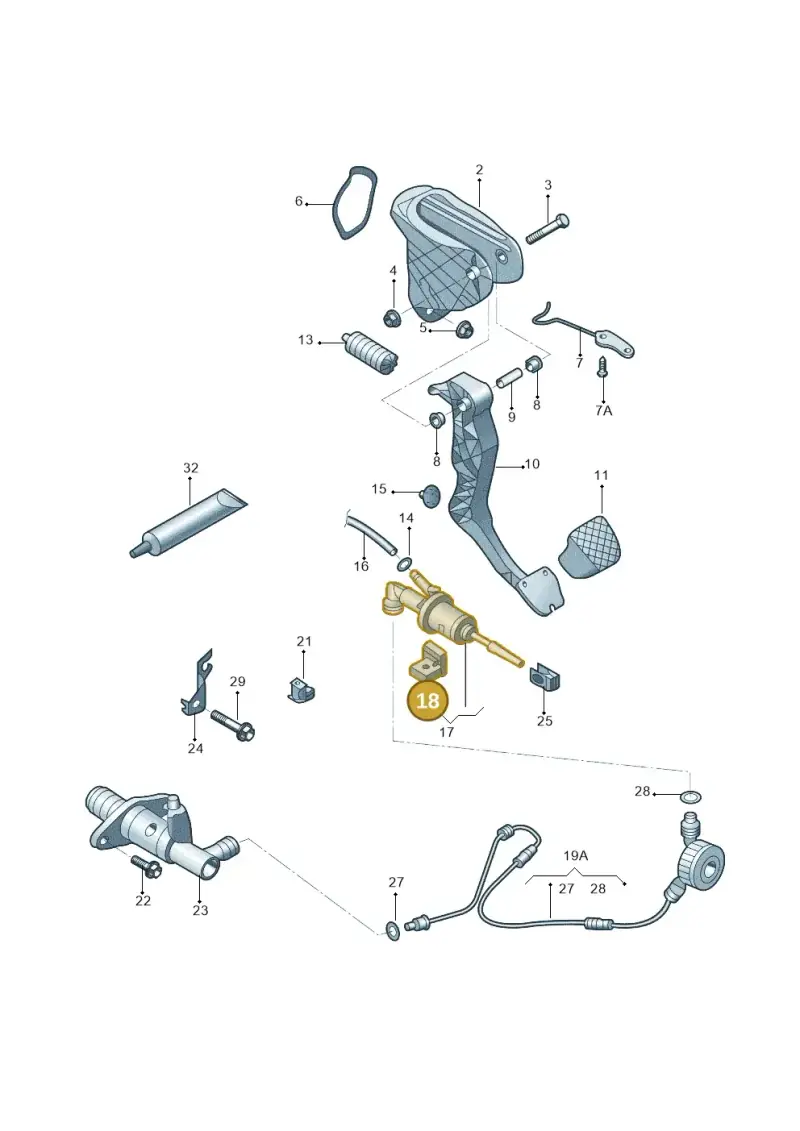 1K0927810E — Skoda Yeti (2013-2017) diagram 767721250, position 18