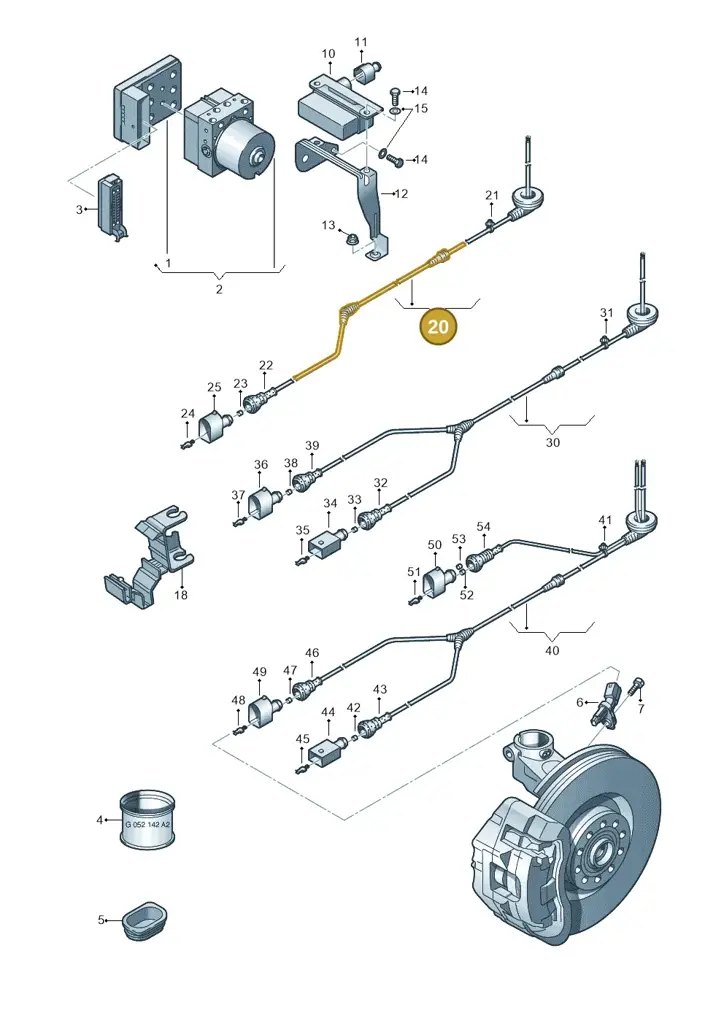 1K0927903N — Skoda Yeti (2013-2017) diagram 419927000, position 20