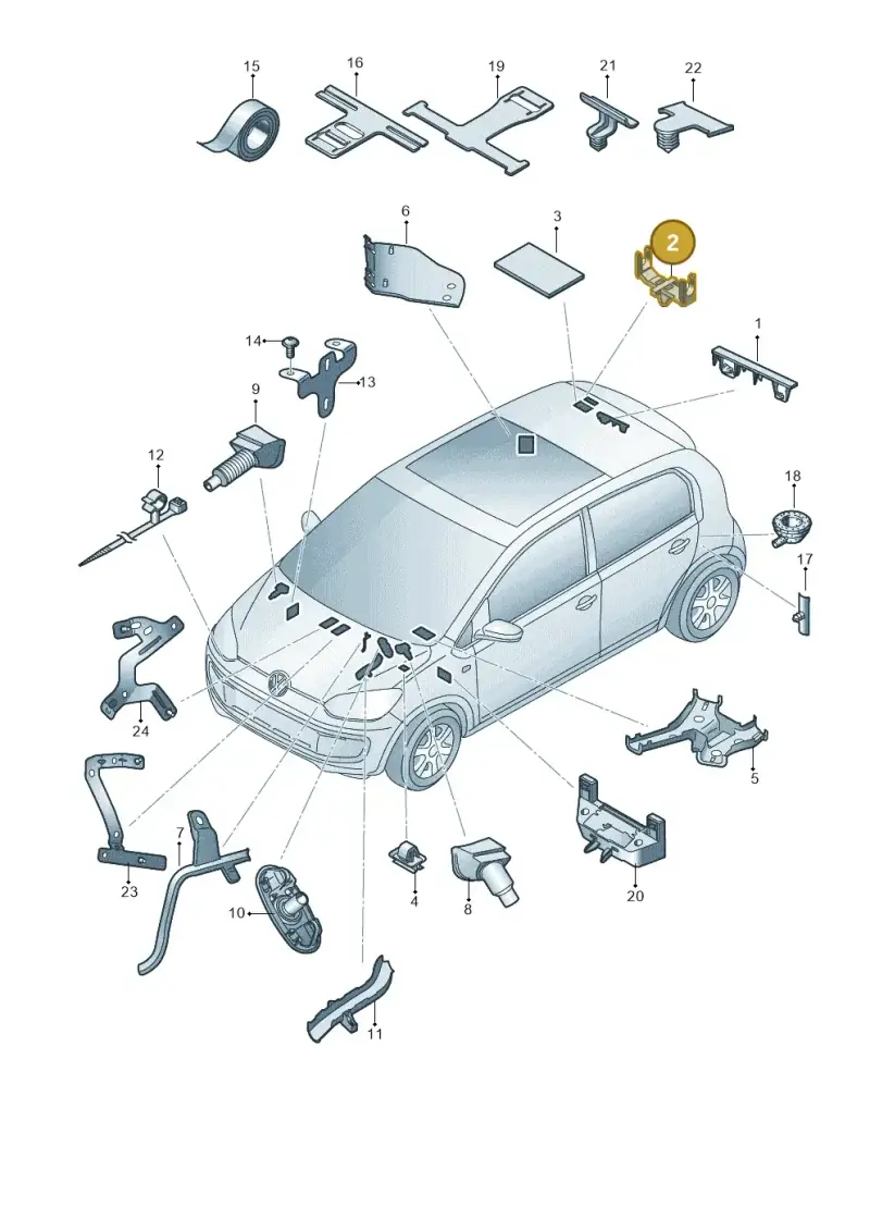 1K0937545M — Skoda Citigo (2019-2021) diagram 772972010, position 2