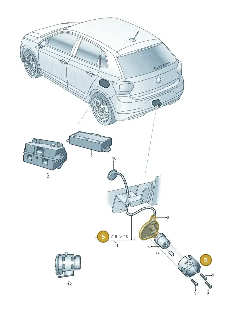 1K0945505 — Skoda Fabia (2021-) diagram 6vn945055, position 5