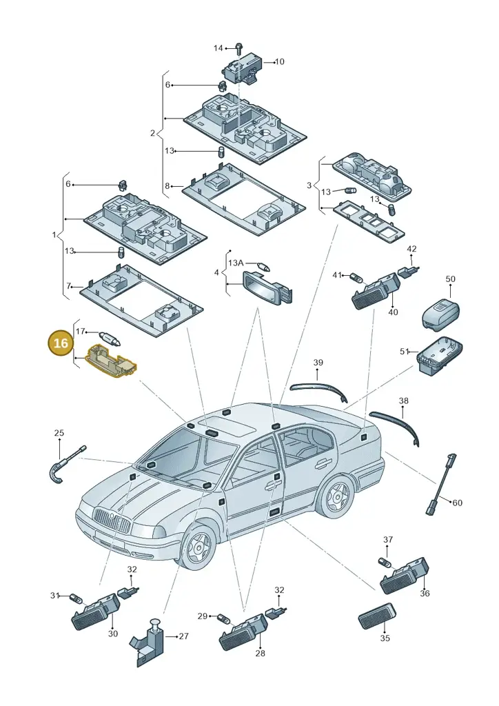 1K0947109WC4 — Skoda Kodiaq (2018-2022) diagram 851947000, position 16