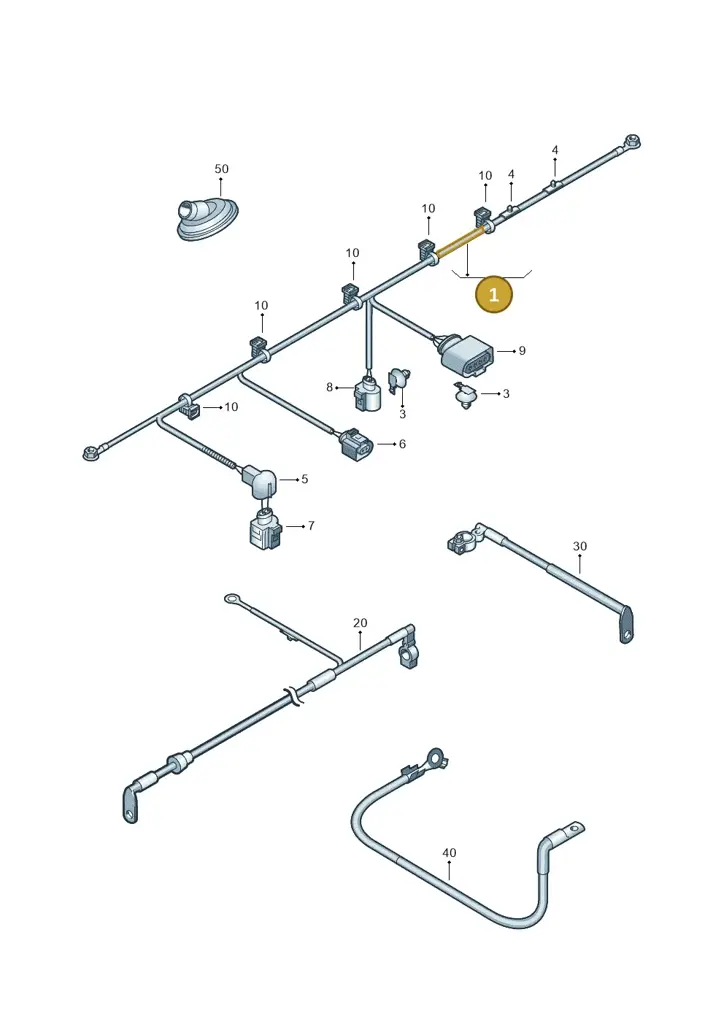 1K0971349AR — Skoda Superb (2013-2015) diagram 419971650, position 1