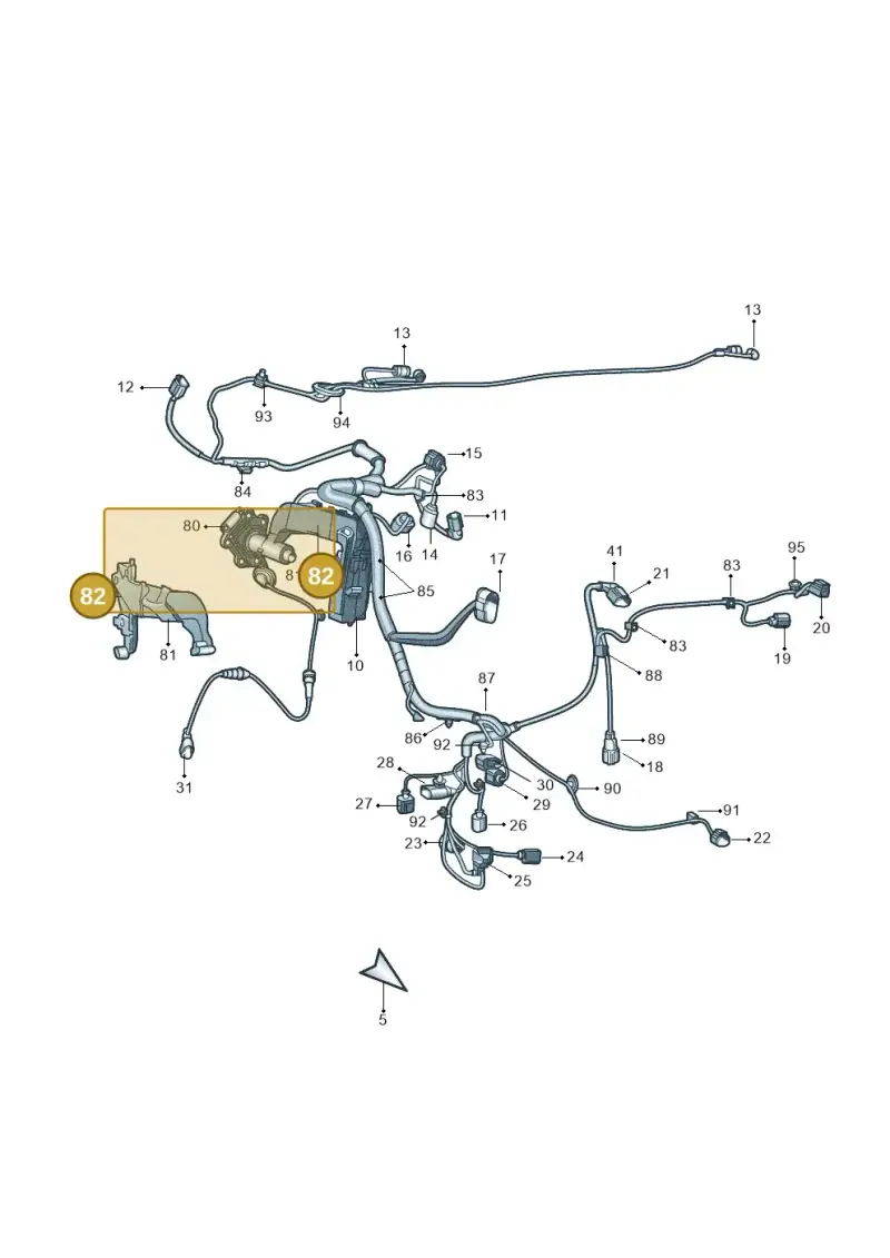 1K0971839G — Skoda Superb (2013-2015) diagram 632971840, position 82