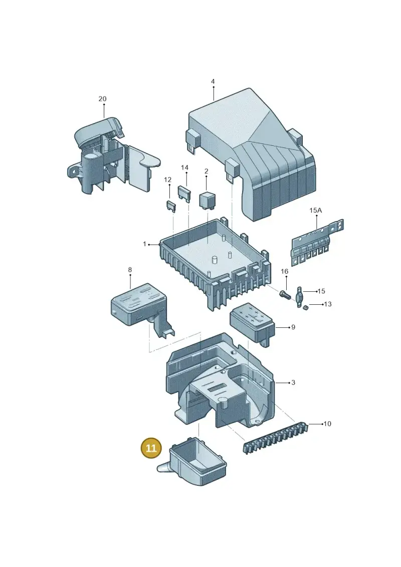 1K0971910B — Skoda Superb Ambition (2009-2015) diagram 617937200, position 11