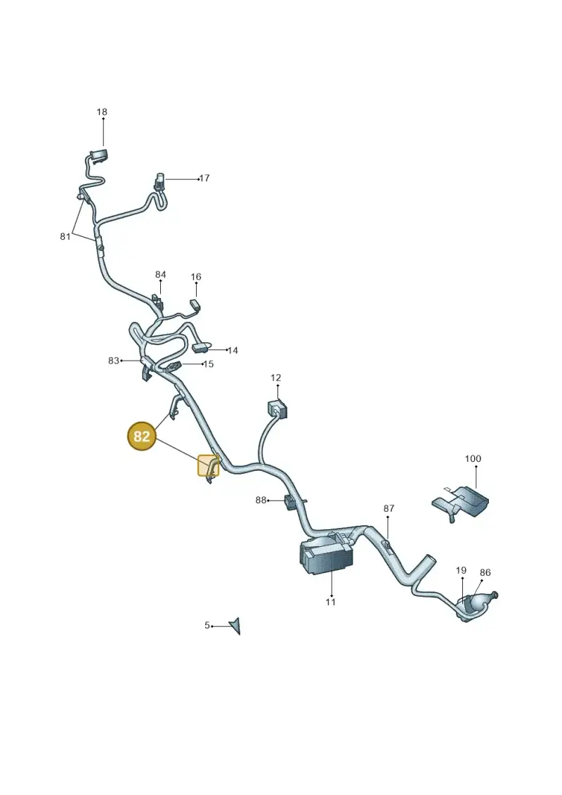 1K0971930C — Skoda Yeti (2013-2017) diagram 666971920, position 82