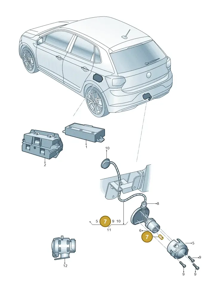 1K0972217D — Skoda Fabia (2021-) diagram 6vn945055, position 7