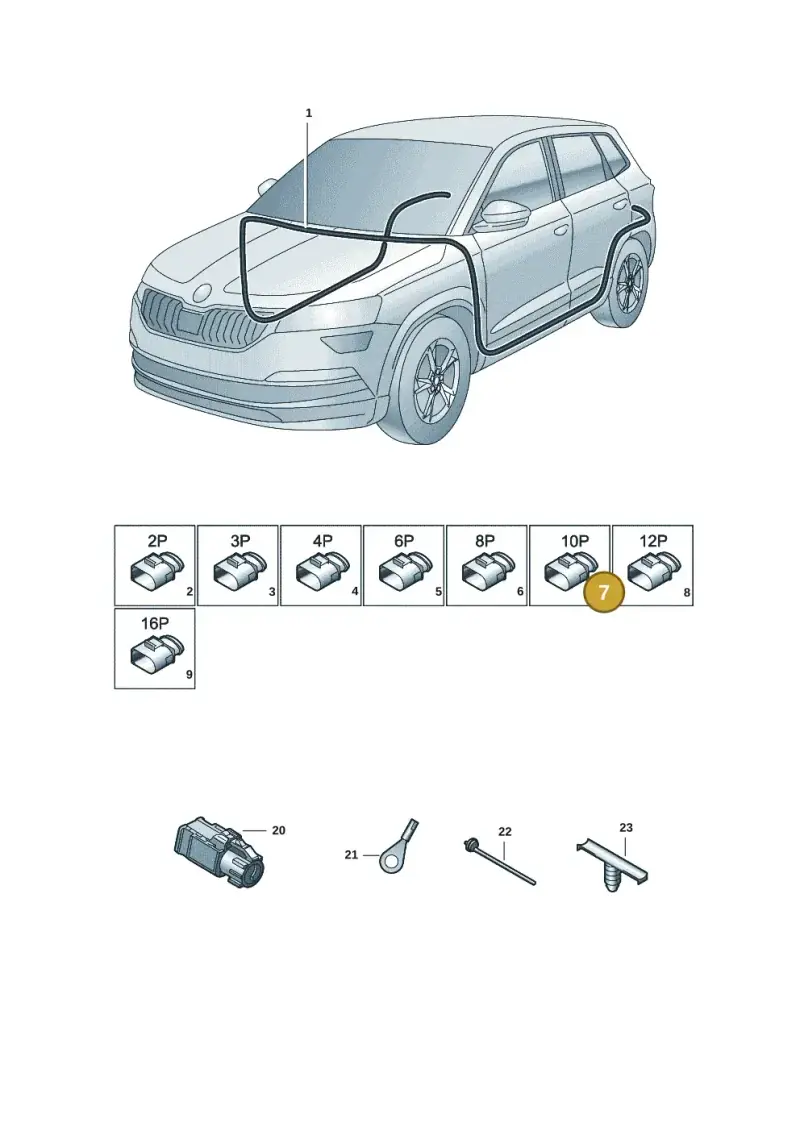1K0972776 — Skoda Kodiaq (2018-2022) diagram 804971088, position 7
