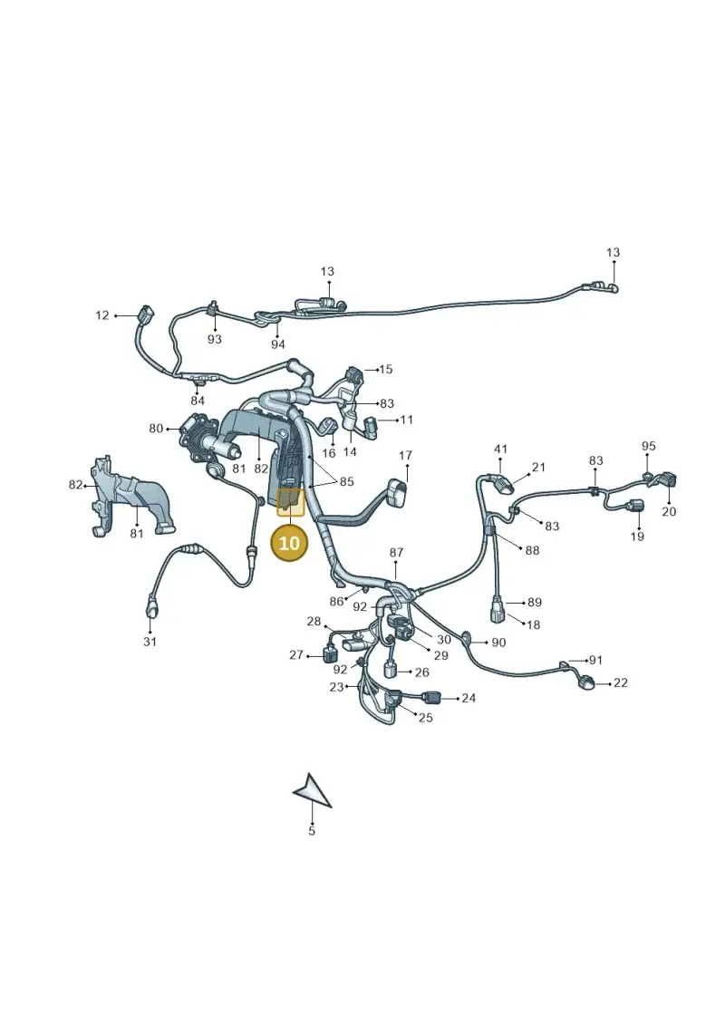 1K0973026 — Skoda Superb (2013-2015) diagram 632971840, position 10