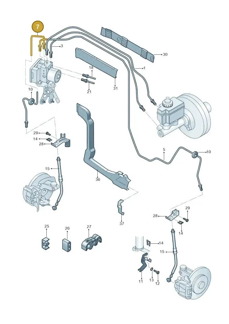 1K1614724D — Skoda OCTAVIA           "CN."07> (2007-) diagram 617611250, position 7