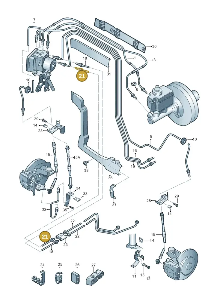 1K1614726H — Skoda Yeti (2013-2017) diagram 412611200, position 21