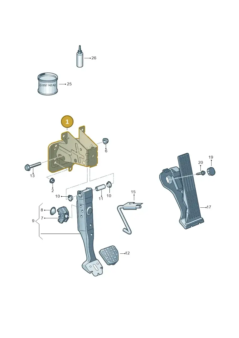 1K1721115S — Skoda Yeti (2013-2017) diagram 632721600, position 1