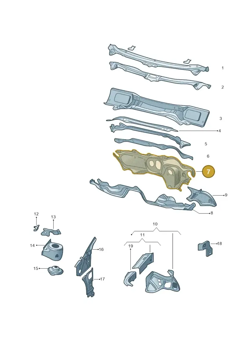1K1804011N — Skoda Superb (2013-2015) diagram 632803050, position 7