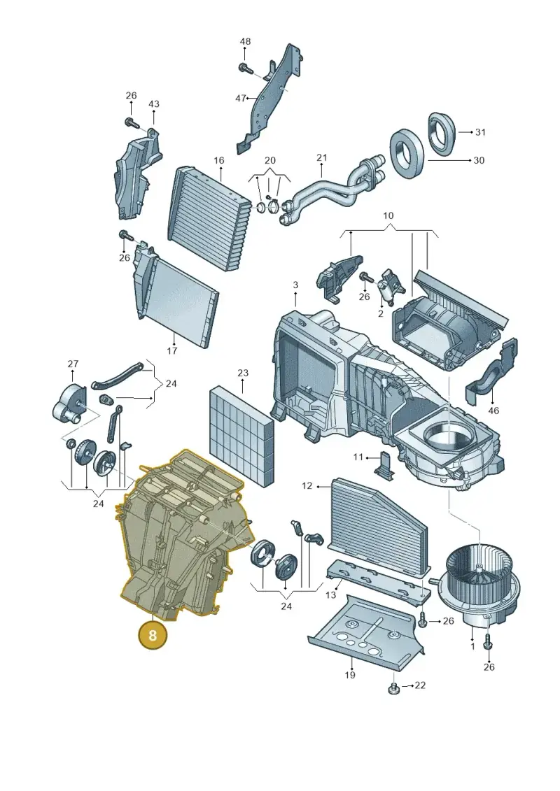 1K1819353 — Skoda Yeti (2013-2017) diagram 409819200, position 8
