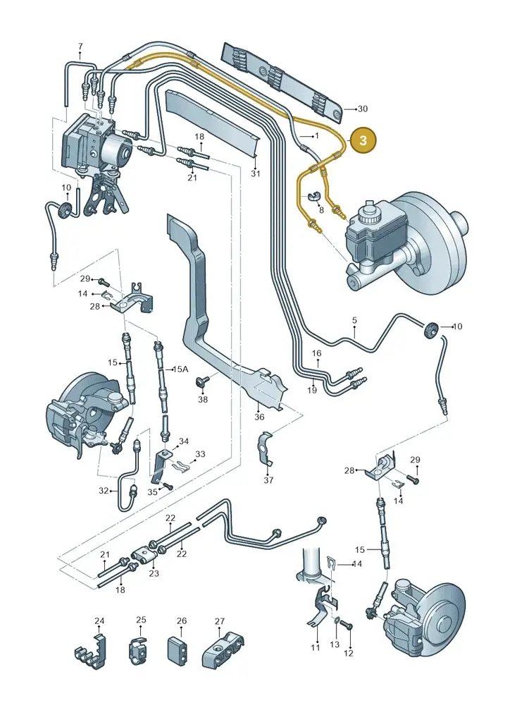 1K2614740A — Skoda Superb comfort (2008-2013) diagram 412611200, position 3