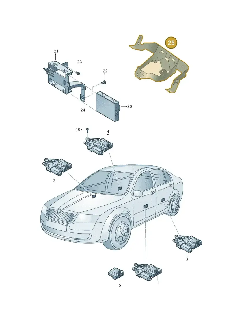 1K2971262L — Skoda OCTAVIA/COMBI/4X4      04> (2004-) diagram 419959100, position 25