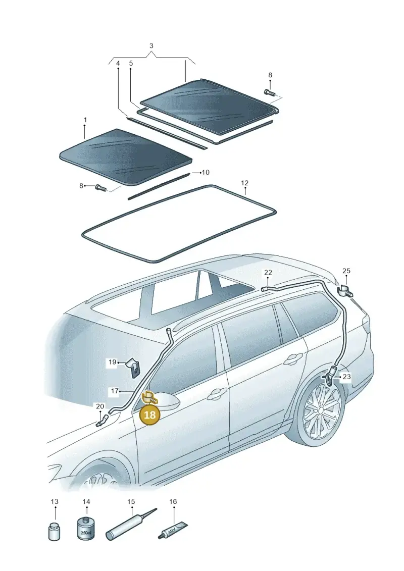 1K6877244 — Skoda Karoq (2017-2022) diagram 793877100, position 18