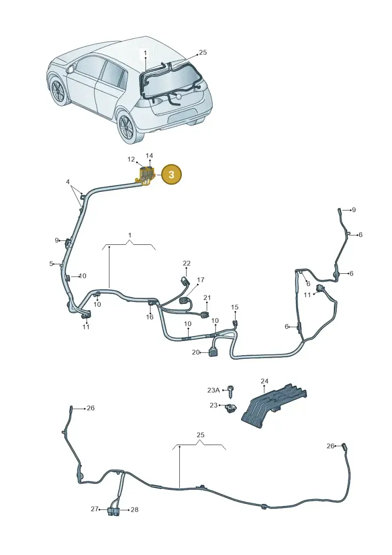 1K6937545K — Skoda Octavia (2012-2017) diagram 746972850, position 3
