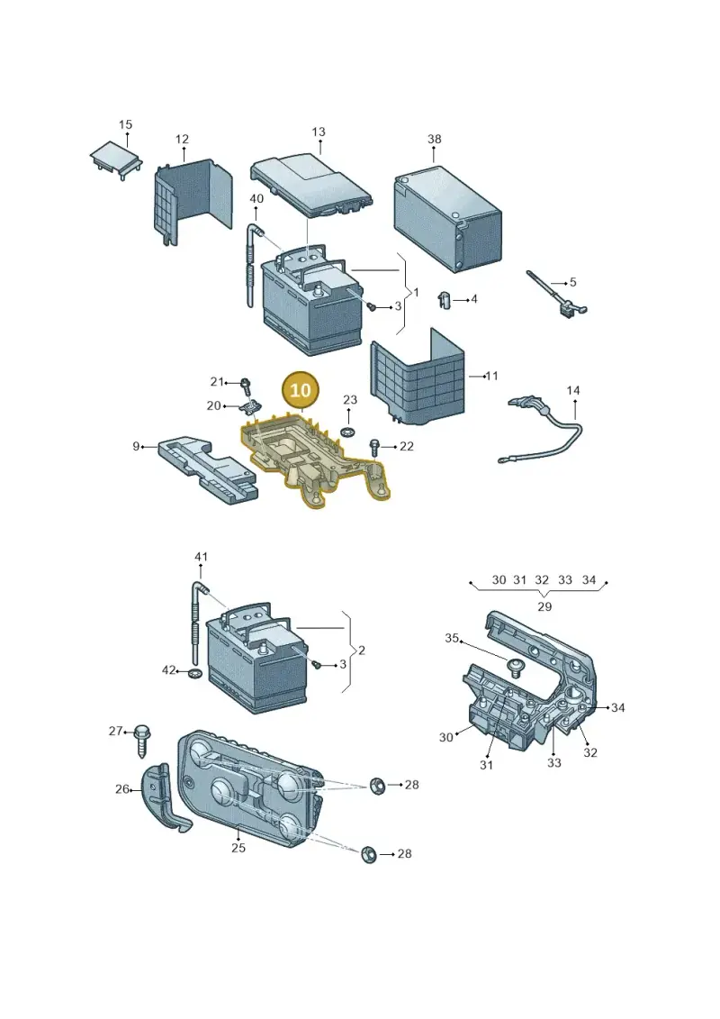 1KD915333A — Skoda Superb comfort (2008-2013) diagram 632915000, position 10