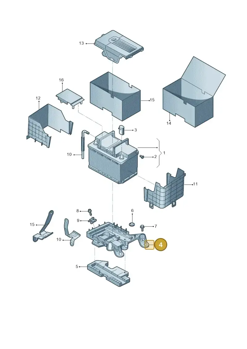 1KD915333A — Skoda Yeti (2013-2017) diagram 767915000, position 4