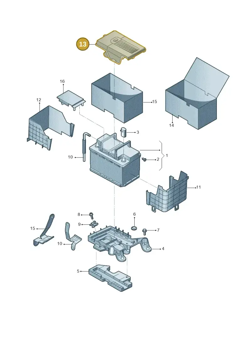 1KD915443 — Skoda Yeti (2013-2017) diagram 767915000, position 13